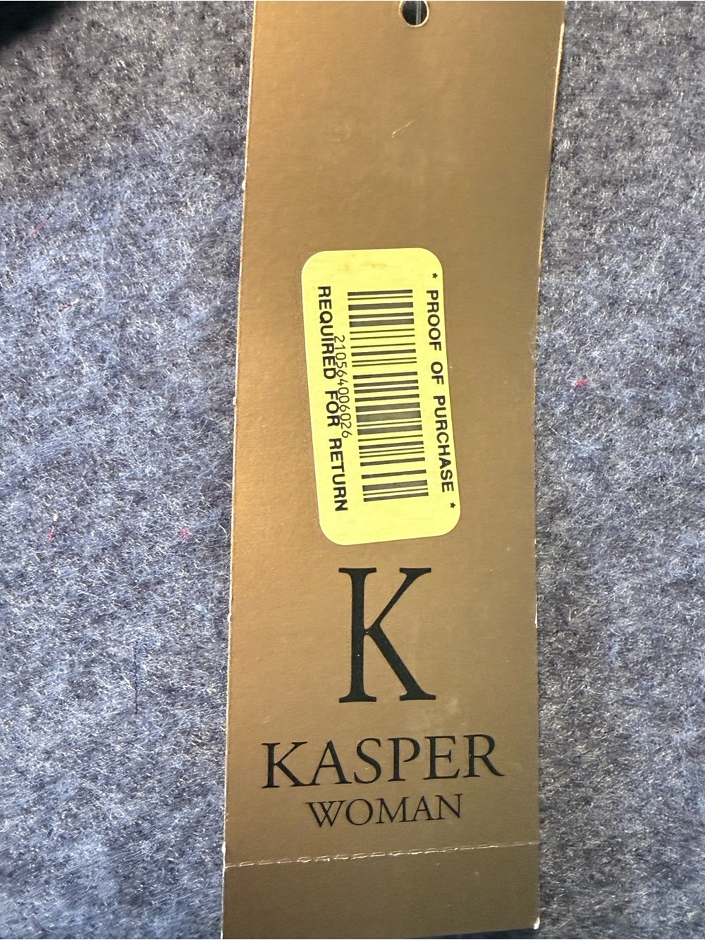 NWT Kasper Plus Size 24W Metallic Copper Faux Leather Open Front Blazer Jacket - Picture 16 of 16